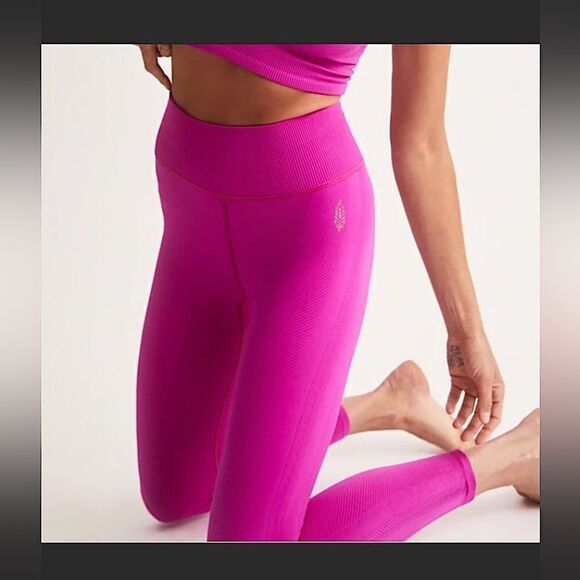 EUC Free People Free Throw Legging Size XS/S Pink - Picture 1 of 7